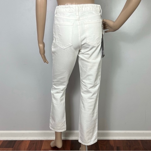 NEW ALEXANDER WANG REVOLVE WHITE DISTRESSED JEANS - Picture 8 of 10